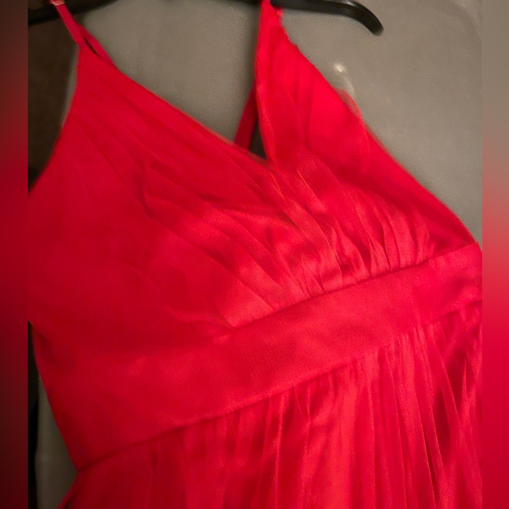 Red Gown, floor length